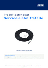 Service-Schnittstelle Produktdatenblatt DE