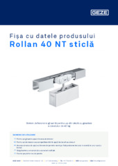 Rollan 40 NT sticlă Fișa cu datele produsului RO