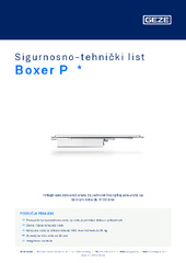 Boxer P  * Sigurnosno-tehnički list HR