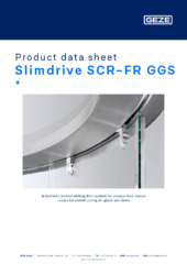Slimdrive SCR-FR GGS  * Product data sheet EN
