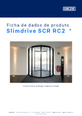 Slimdrive SCR RC2  * Ficha de dados de produto PT
