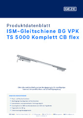 ISM-Gleitschiene BG VPK TS 5000 Komplett CB flex Produktdatenblatt DE