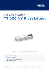 TS 550 NV F csukótest Termék adatlap HU