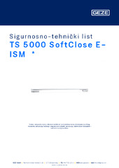 TS 5000 SoftClose E-ISM  * Sigurnosno-tehnički list HR