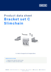 Bracket set C Slimchain Product data sheet EN