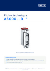 A5000--B  * Fiche technique FR