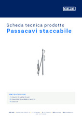 Passacavi staccabile Scheda tecnica prodotto IT