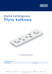 Płyta kołkowa Karta katalogowa PL
