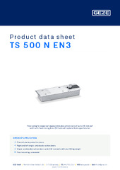 TS 500 N EN3 Product data sheet EN