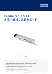 Slimdrive EMD-F Produktdatablad DA