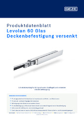 Levolan 60 Glas Deckenbefestigung versenkt Produktdatenblatt DE