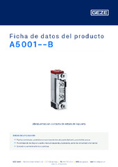 A5001--B Ficha de datos del producto ES