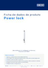 Power lock Ficha de dados de produto PT