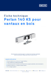 Perlan 140 KS pour vantaux en bois Fiche technique FR