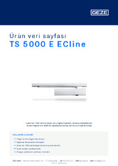 TS 5000 E ECline Ürün veri sayfası TR