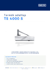 TS 4000 S Termék adatlap HU