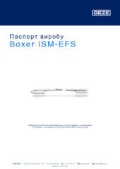 Boxer ISM-EFS Паспорт виробу UK