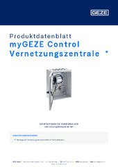 myGEZE Control Vernetzungszentrale  * Produktdatenblatt DE
