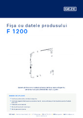 F 1200 Fișa cu datele produsului RO