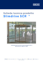 Slimdrive SCR  * Scheda tecnica prodotto IT