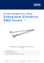 Schaararm Slimdrive EMD Invers  * Productgegevens tabel NL