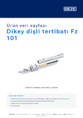 Dikey dişli tertibatı Fz 101 Ürün veri sayfası TR