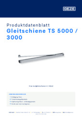 Gleitschiene TS 5000 / 3000 Produktdatenblatt DE