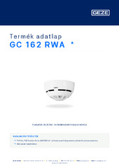 GC 162 RWA  * Termék adatlap HU