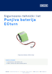 Punjiva baterija ECturn Sigurnosno-tehnički list HR