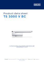 TS 3000 V BC Product data sheet EN