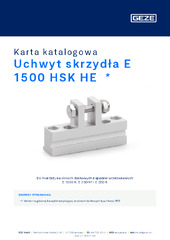 Uchwyt skrzydła E 1500 HSK HE  * Karta katalogowa PL