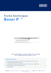 Boxer P  * Fiche technique FR