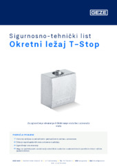 Okretni ležaj T-Stop Sigurnosno-tehnički list HR