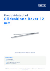 Glideskinne Boxer 12 mm Produktdatablad NB