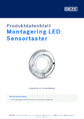 Montagering LED Sensortaster Produktdatenblatt DE