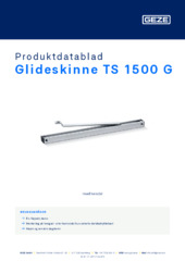 Glideskinne TS 1500 G Produktdatablad NB