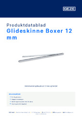 Glideskinne Boxer 12 mm Produktdatablad NB