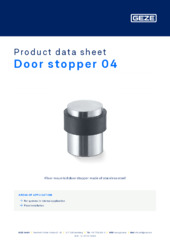 Door stopper 04 Product data sheet EN