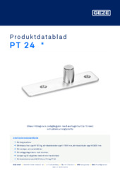 PT 24  * Produktdatablad SV
