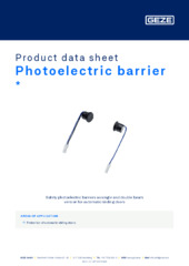 Photoelectric barrier  * Product data sheet EN