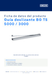 Guía deslizante BG TS 5000 / 3000 Ficha de datos del producto ES