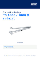 TS 1500 / 1000 C rudazat Termék adatlap HU