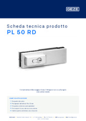 PL 50 RD Scheda tecnica prodotto IT