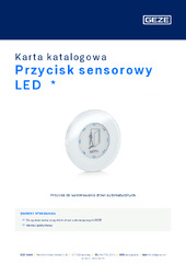 Przycisk sensorowy LED  * Karta katalogowa PL