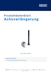 Achsverlängerung Produktdatenblatt DE