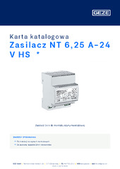 Zasilacz NT 6,25 A-24 V HS  * Karta katalogowa PL