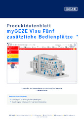 myGEZE Visu Fünf zusätzliche Bedienplätze  * Produktdatenblatt DE