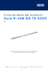 Guía R-ISM BG TS 5000  * Ficha de datos del producto ES