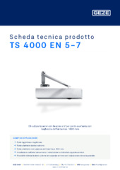 TS 4000 EN 5-7 Scheda tecnica prodotto IT