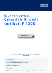 Çıkarılabilir dişli tertibatı F 1200 Ürün veri sayfası TR